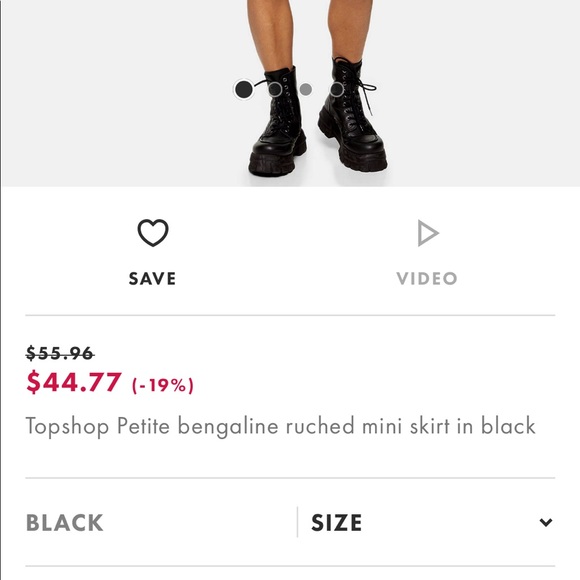 Frilly black skirt - Picture 2 of 3